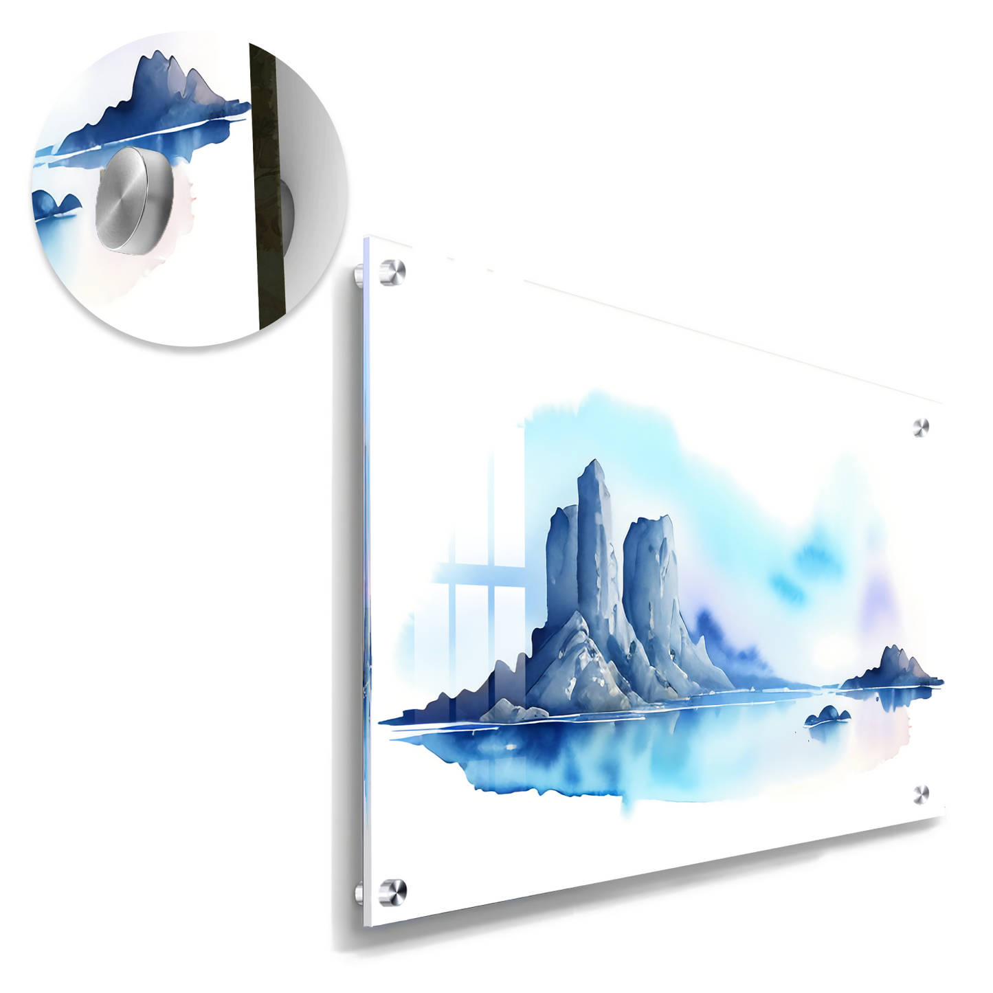 Blue Artistic and Creative Luxury Wall Art Painting