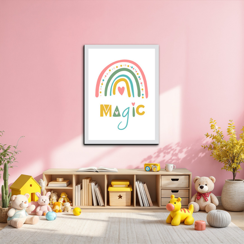 Rainbow Magic Wood Print Wall Art
