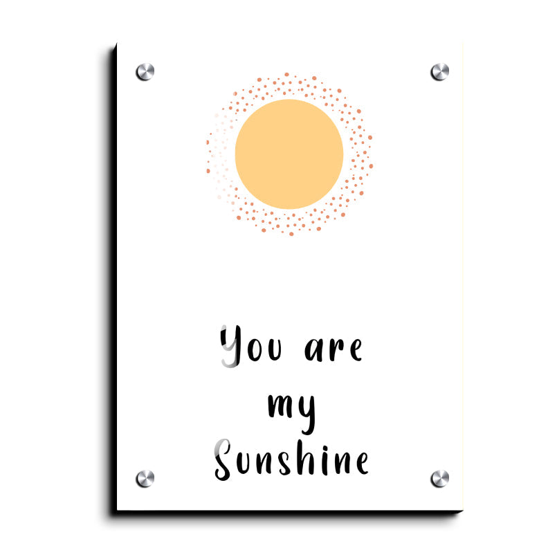 You Are My Sunshine Wood Print Wall Art
