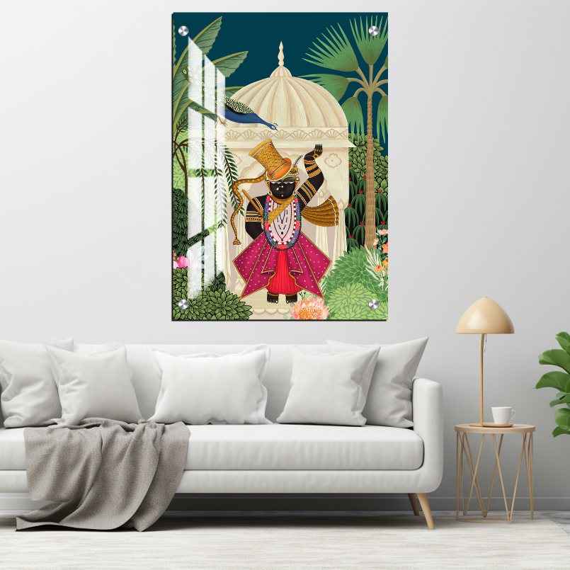 Shrinath Ji Pichwai Wood Print Wall Art
