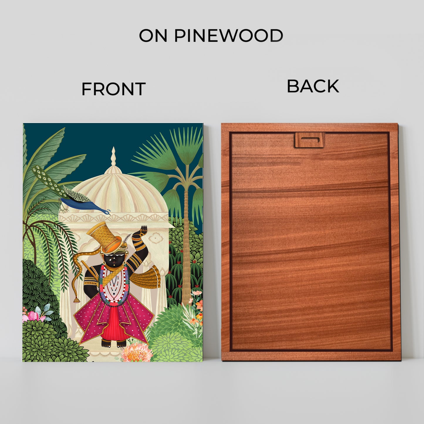 Shrinath Ji Pichwai Wood Print Wall Art