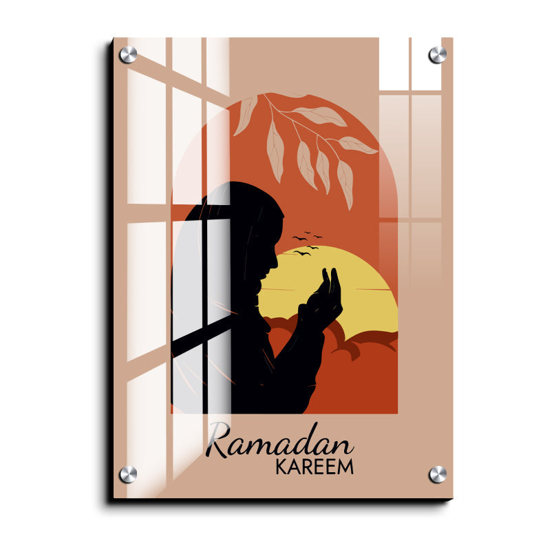 Ramadan Kareem Boho Wood Print Wall Art