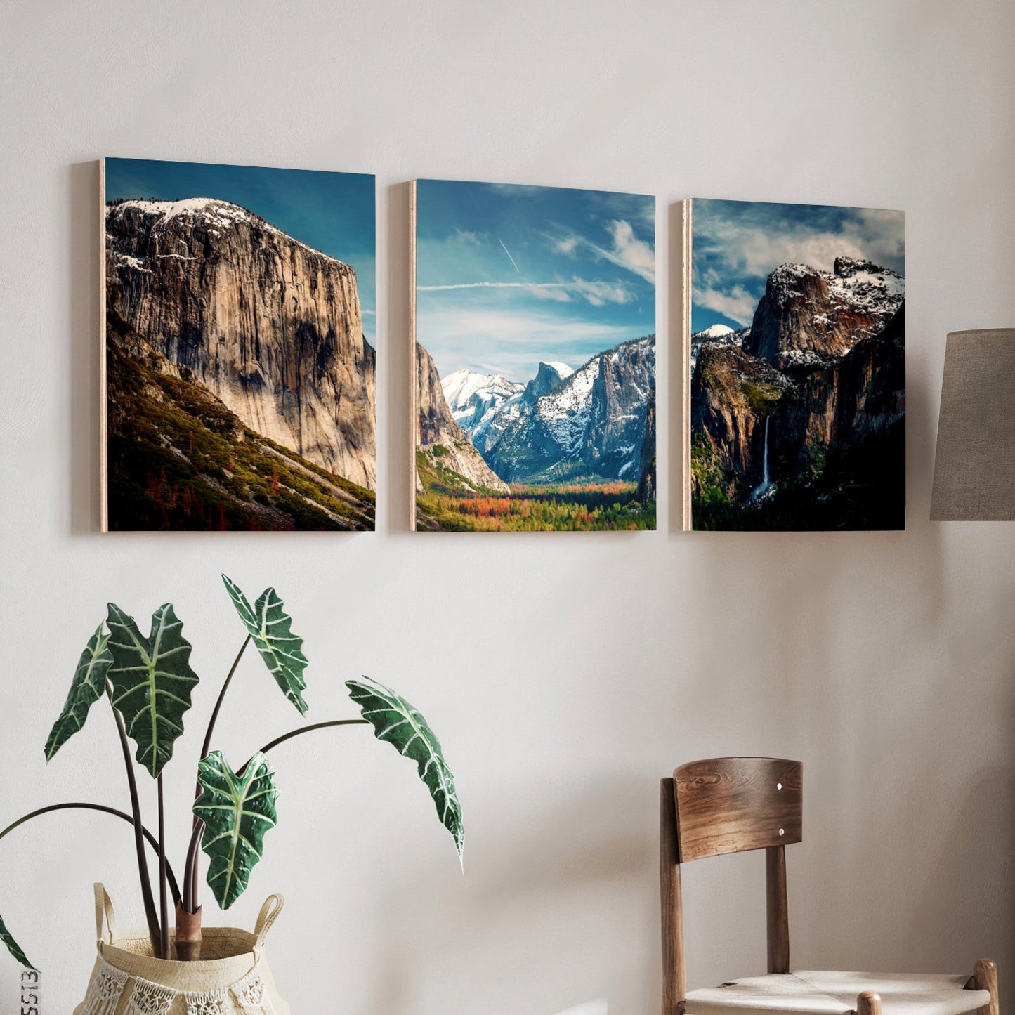Assorted Landscape Wood Print Wall Art Set of 3