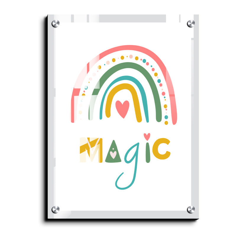 Rainbow Magic Wood Print Wall Art