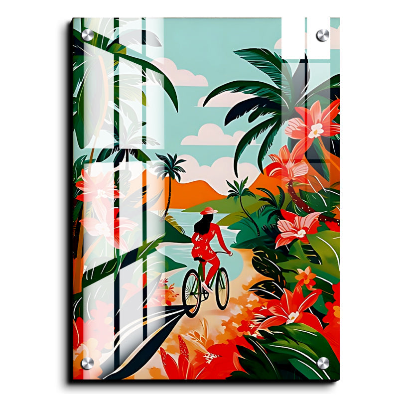 Hawaii Travel Tropical Wood Print Wall Art