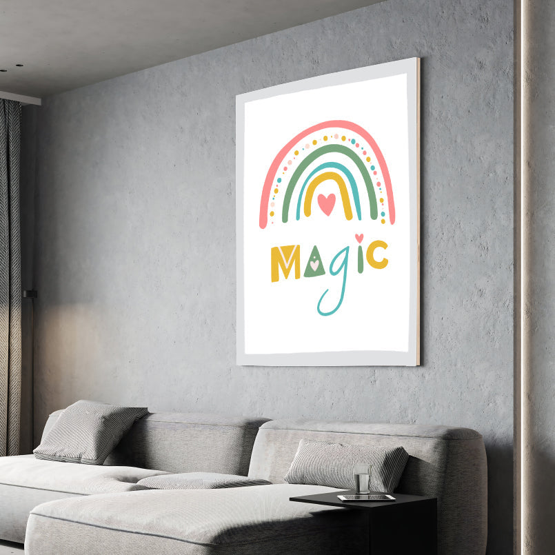 Rainbow Magic Wood Print Wall Art