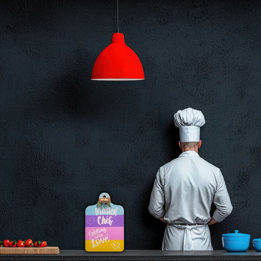 Wooden Master Chef Rainbow Color Wall Hanging and Decorative item
