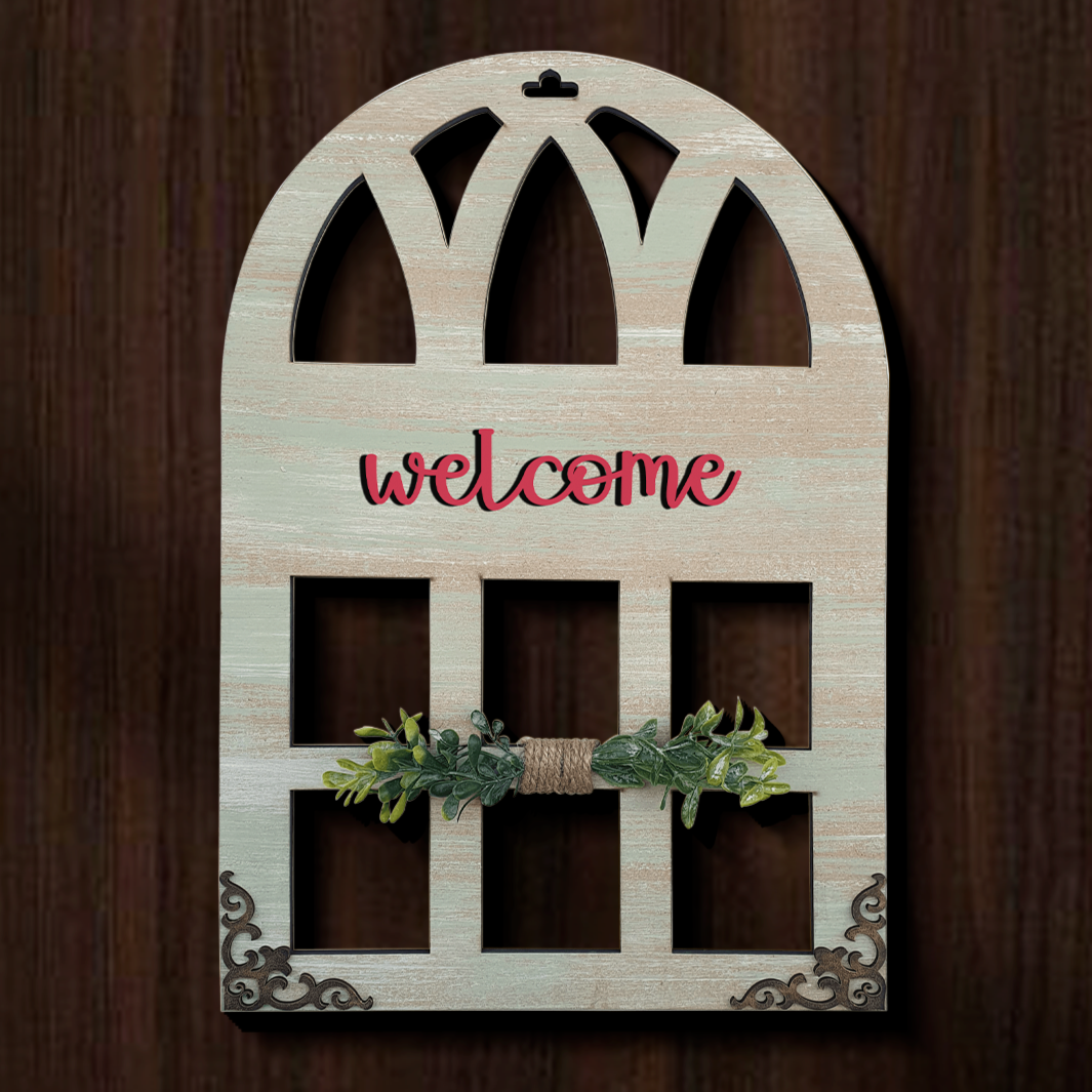 Welcome Window Wall Art