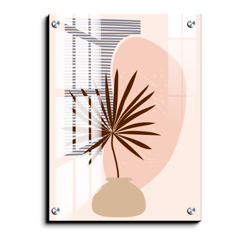 Botanical Plant Wood Print Wall Art Boho