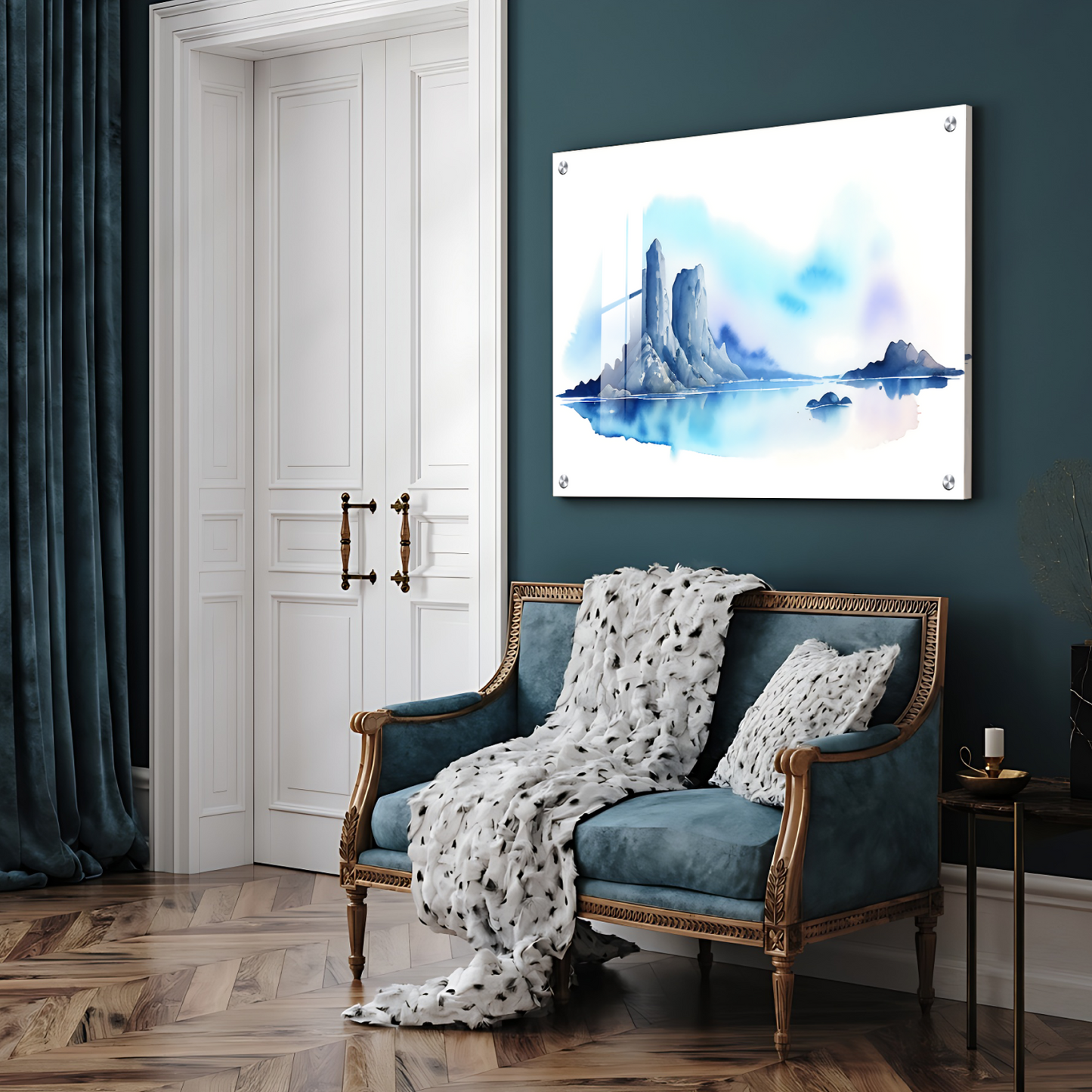 Blue Artistic and Creative Luxury Wall Art Painting