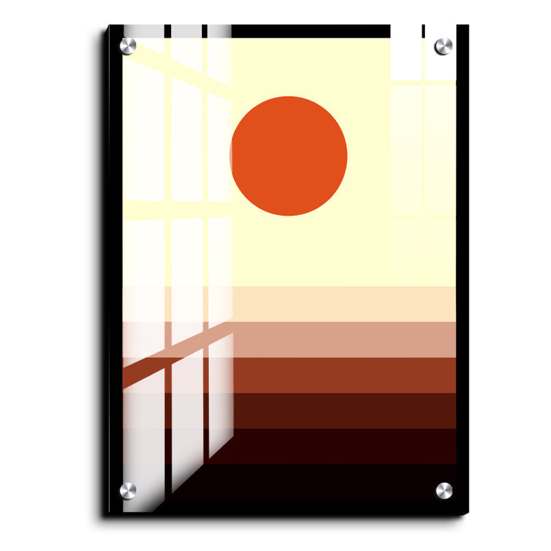 Beige Ombre Wood Print Wall Art