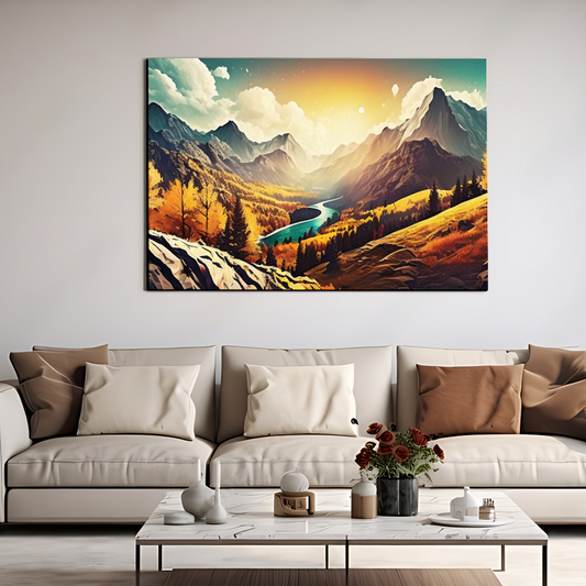Nature Landscape Luxury Wall Painting