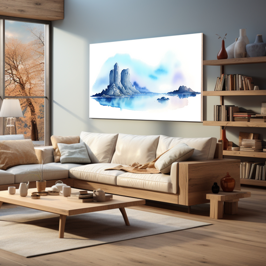 Blue Artistic and Creative Luxury Wall Art Painting