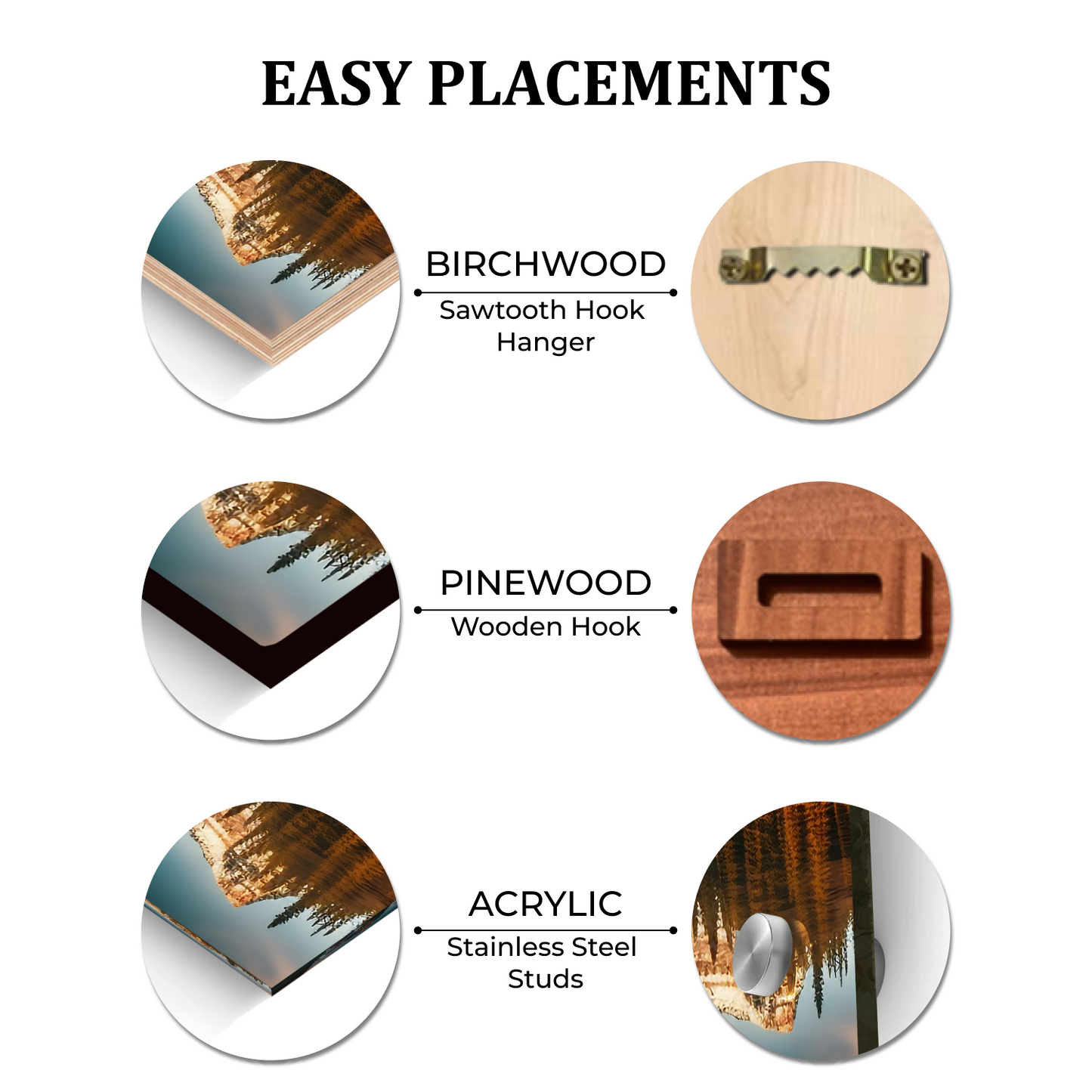 Mountains Mirror Nature Landscape Luxury Wall Art Painting