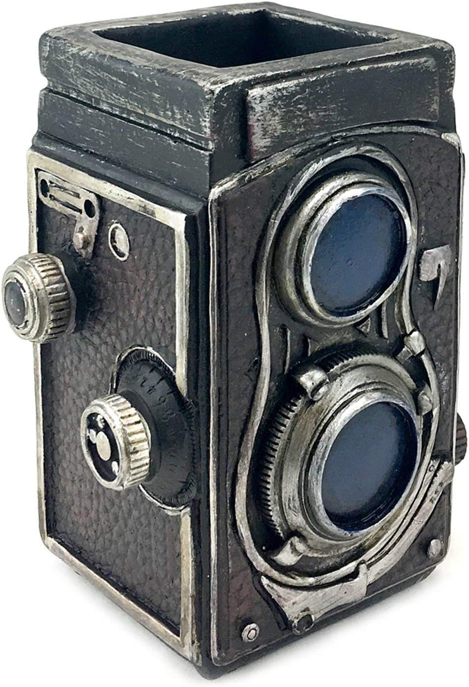 Vintage Camera Style Pen Holder or Vase