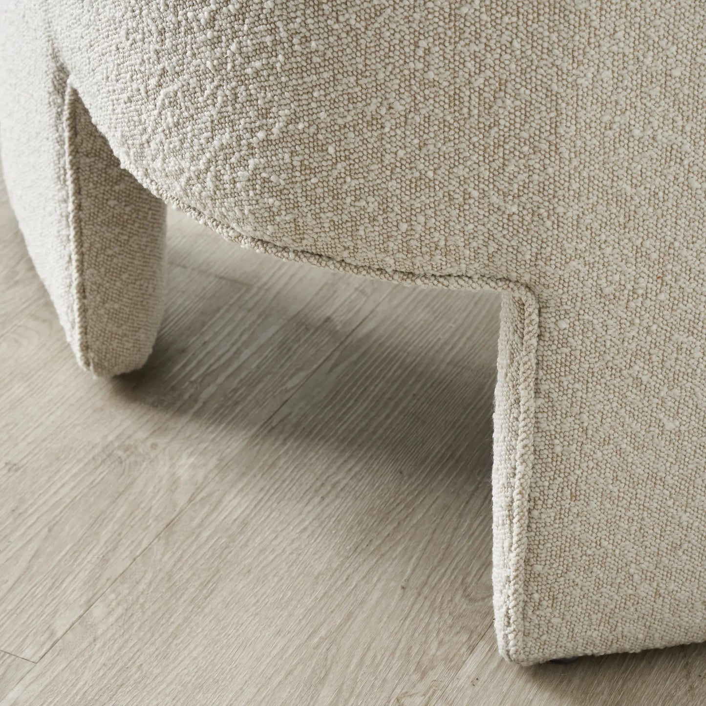 Mid-Century Modern Premium Velvet Armchair Cream