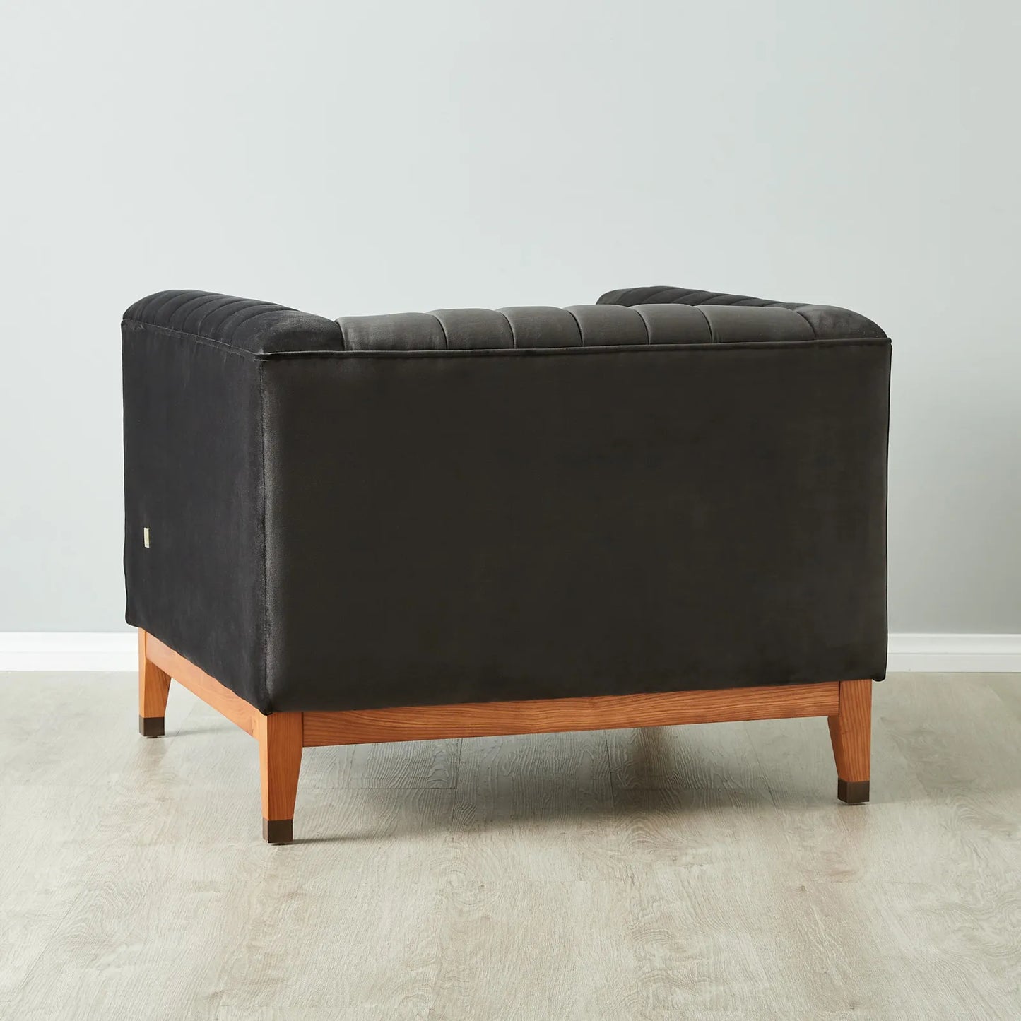 Charcoal Velvet Occasional Chair