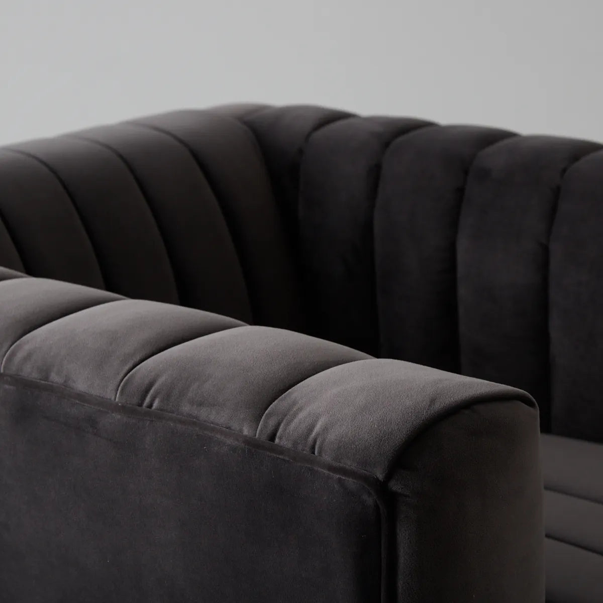 Charcoal Velvet Occasional Chair