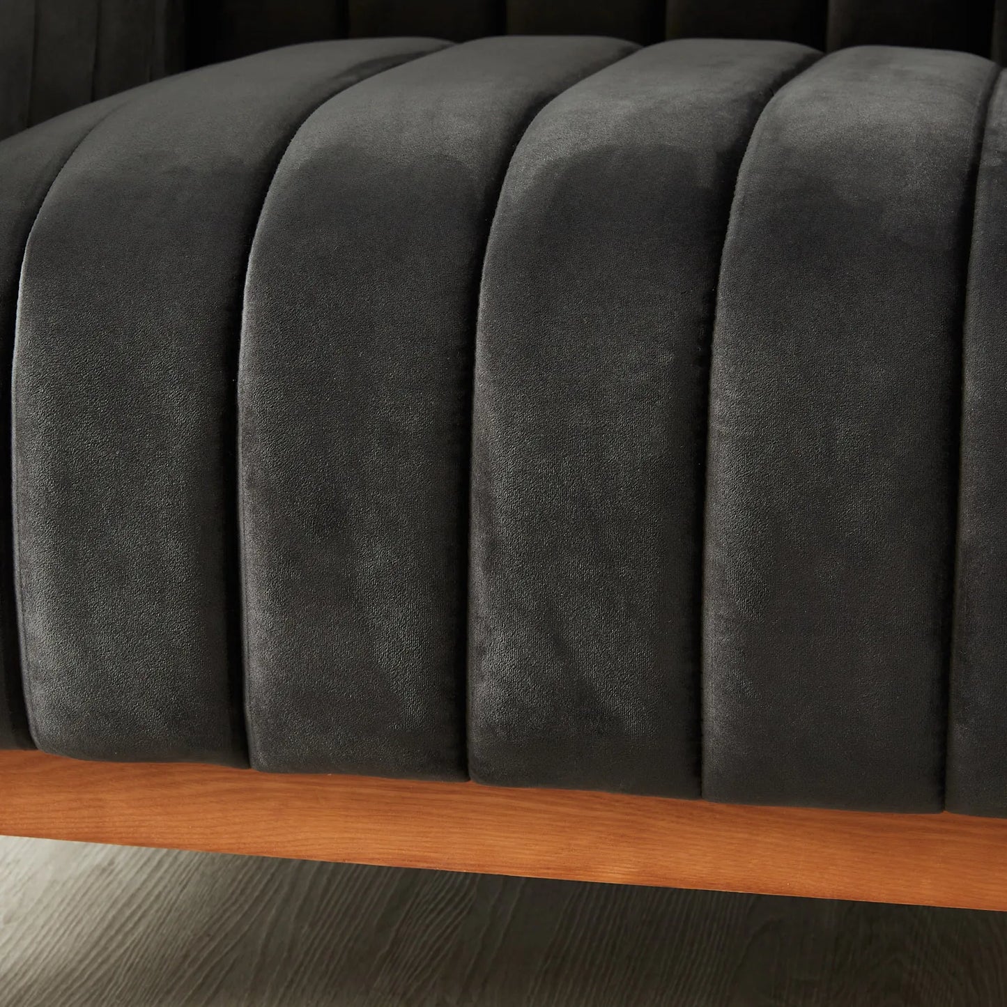 Charcoal Velvet Occasional Chair