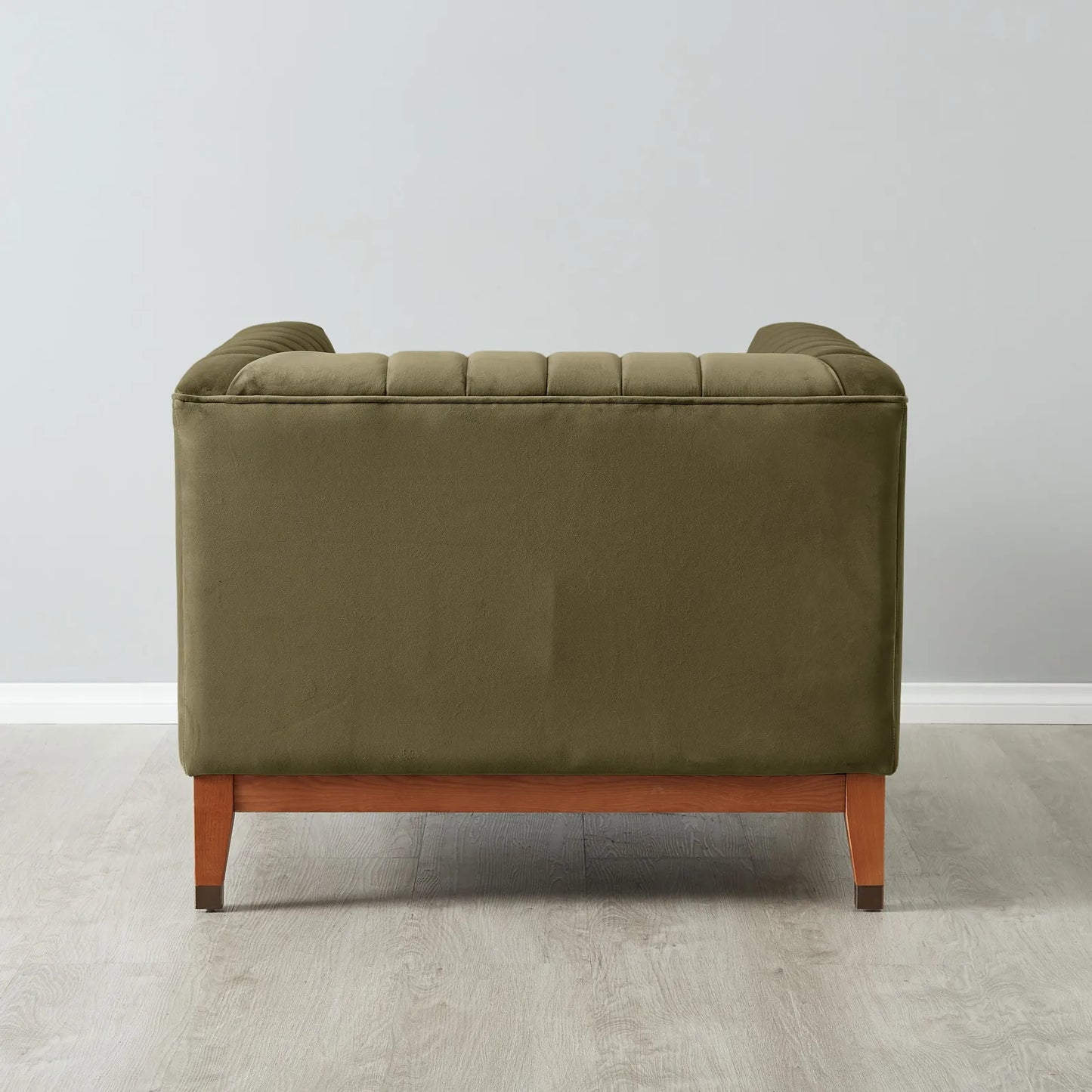 Olive Green Velvet Occasional Chair