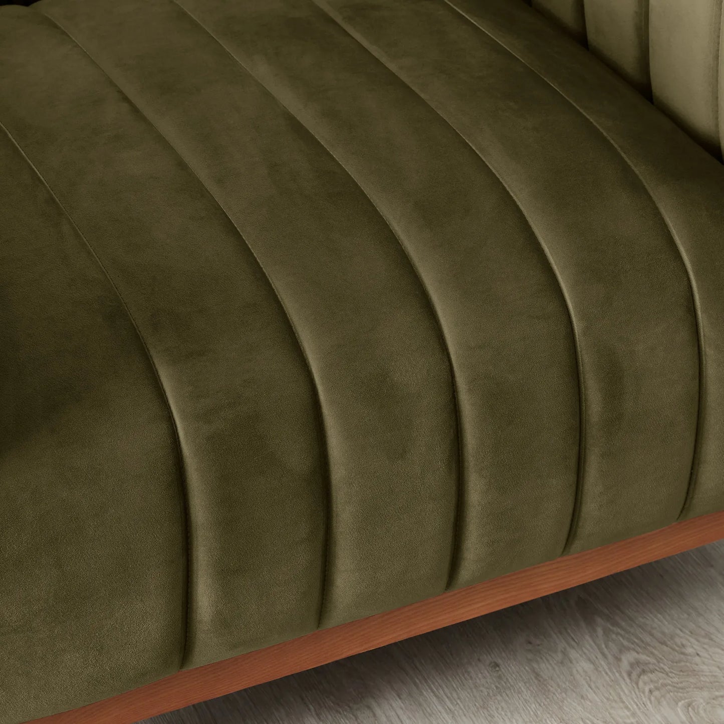 Olive Green Velvet Occasional Chair