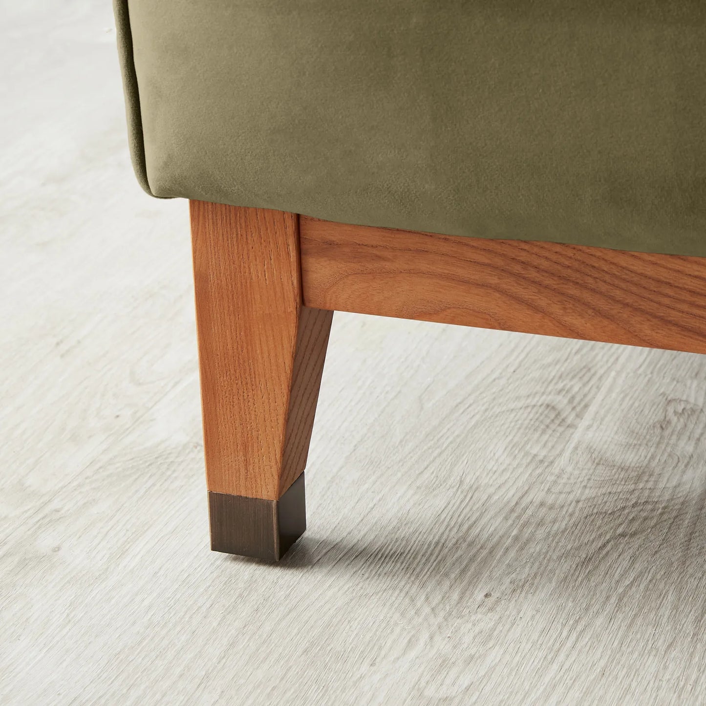 Olive Green Velvet Occasional Chair