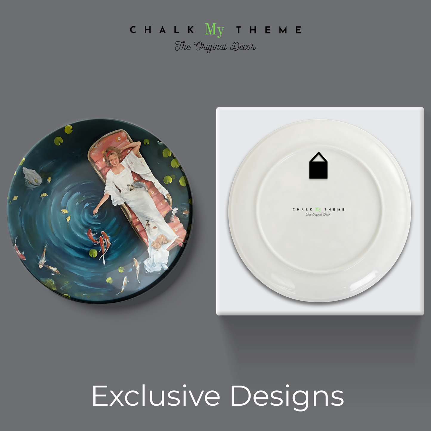 The Water Garden Wall Plate Home Décor
