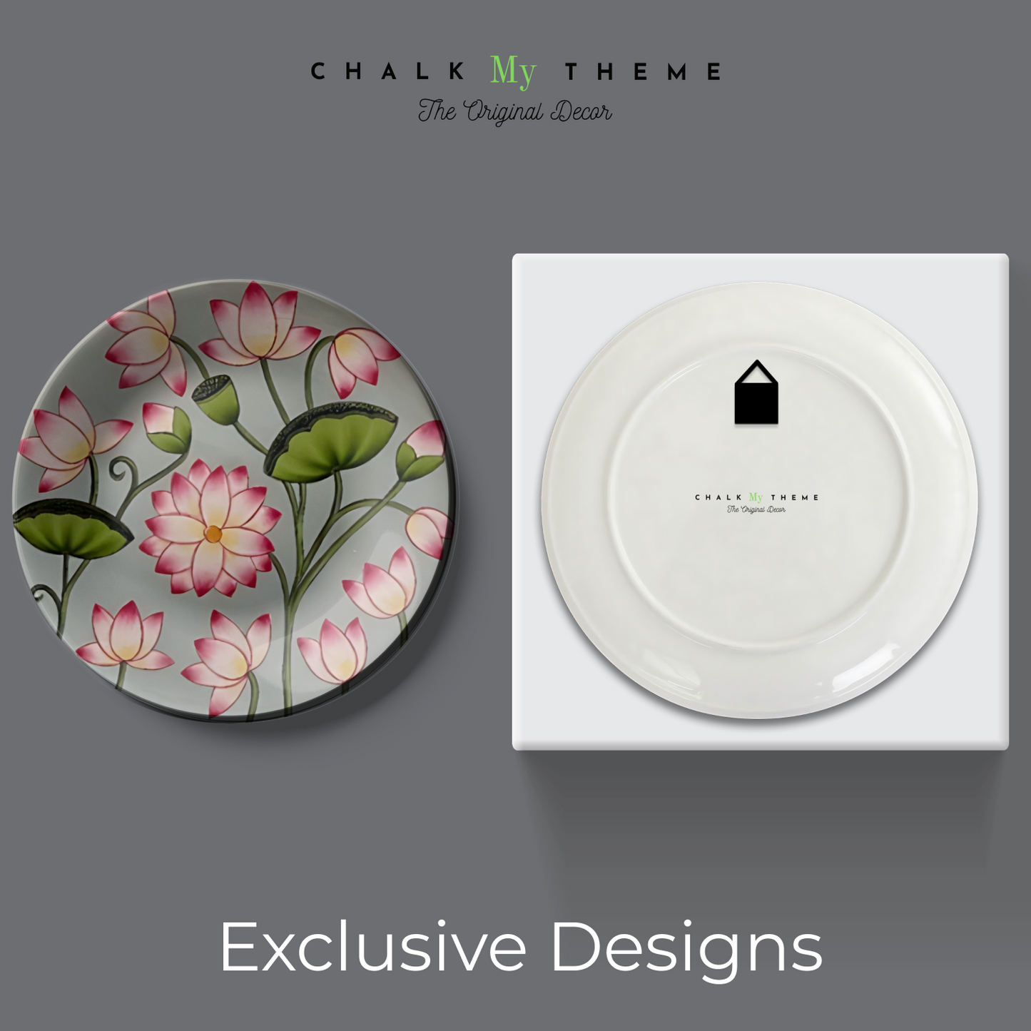 Set of 3 Nature Wall Plates Home Décor