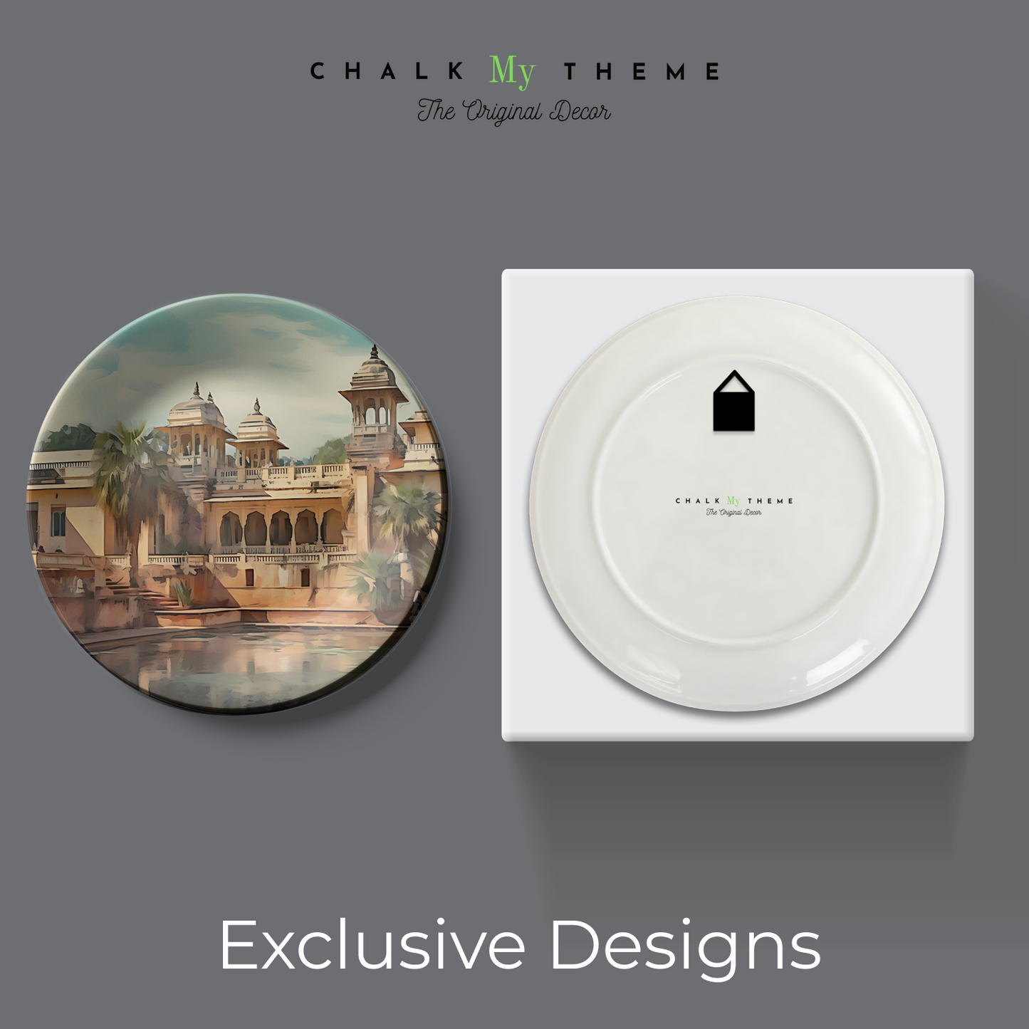 maharaja palace art on a plate for home decor