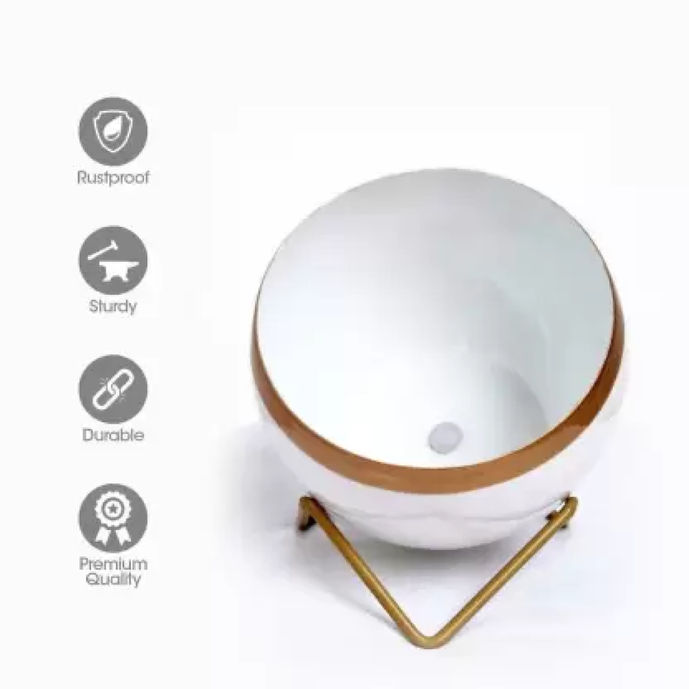 Decorative White Pot With Stand