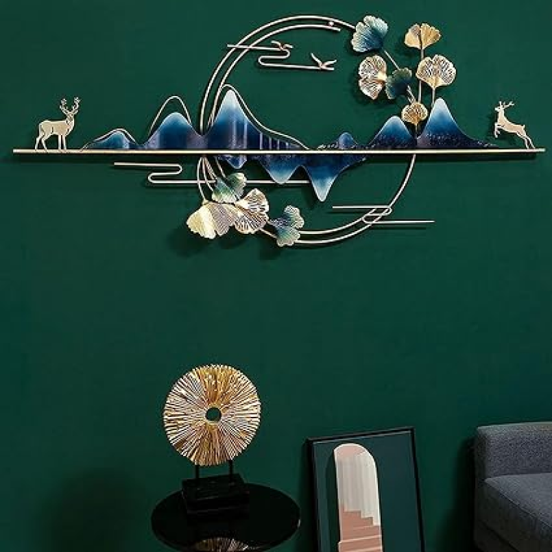 Deer Landscape Nature 3D Metal Wall Art