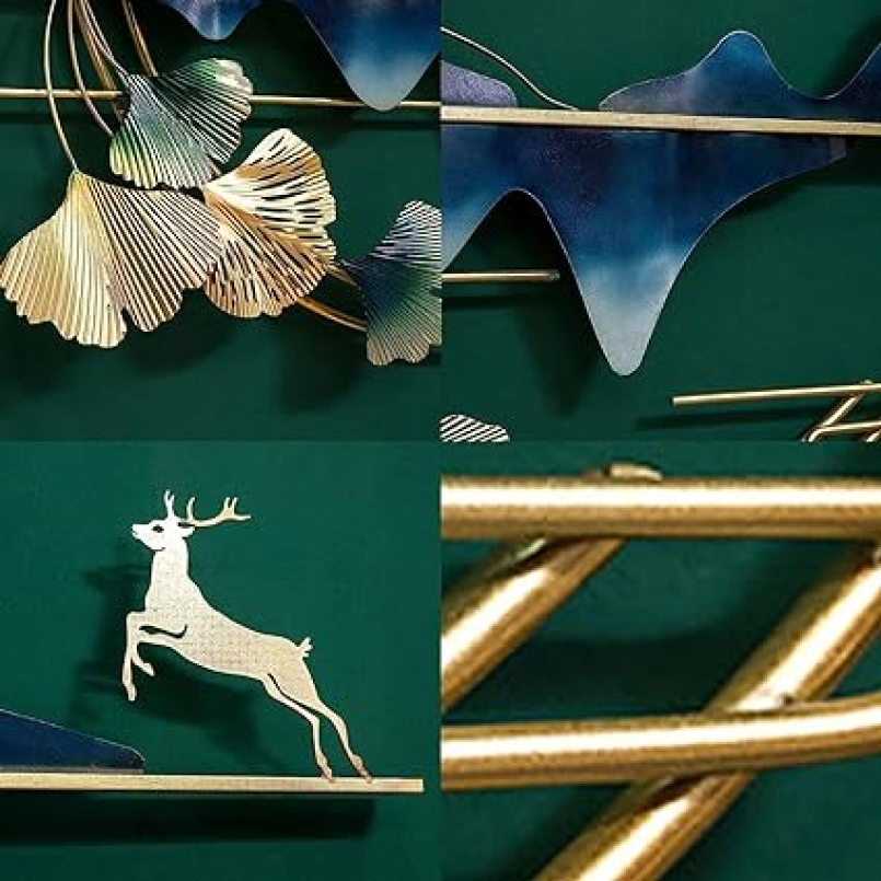 Deer Landscape Nature 3D Metal Wall Art