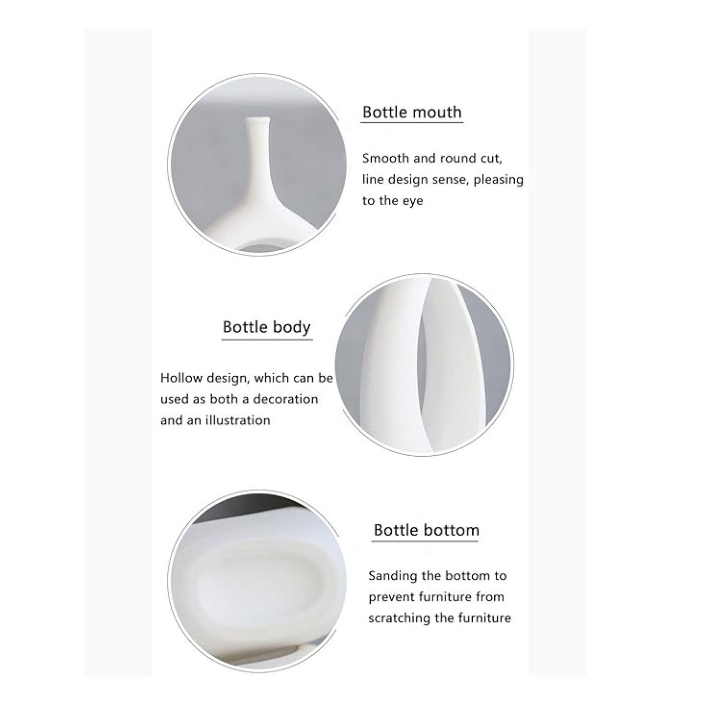Hollow Ceramic Decorative Vase Set of 2