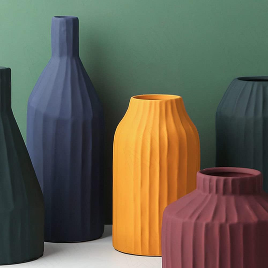 Tall Bottle Handmade Ceramic Decorative Vase