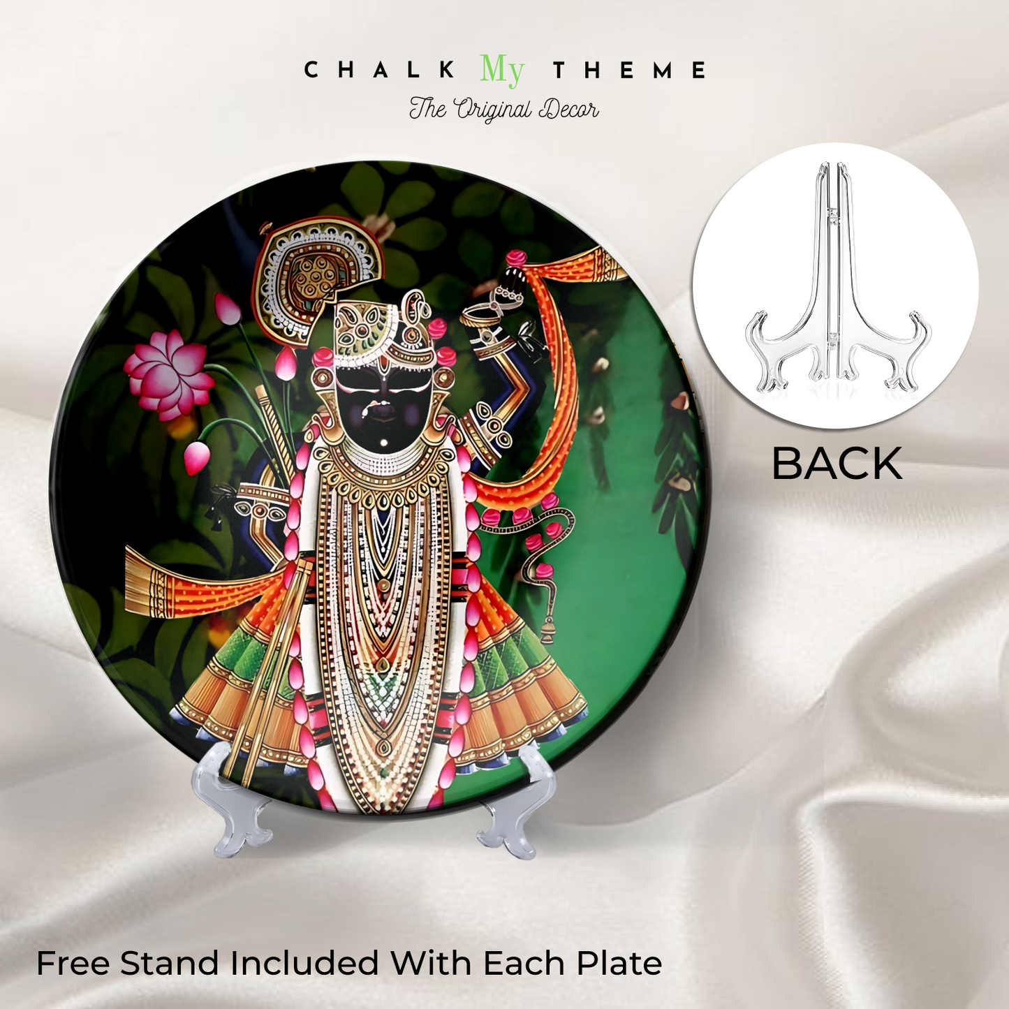 Shrinath Ji Black antique wall plates for business