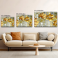 Flowers 3D Gold Art Luxury Wall Painting