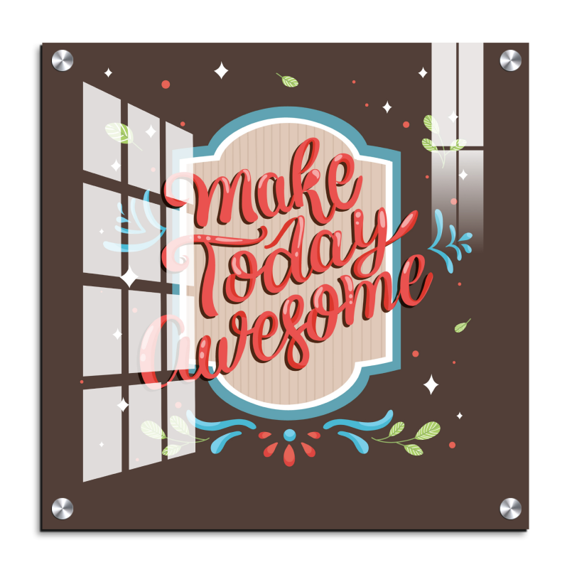 Make Today Awesome Wood Print Wall Art