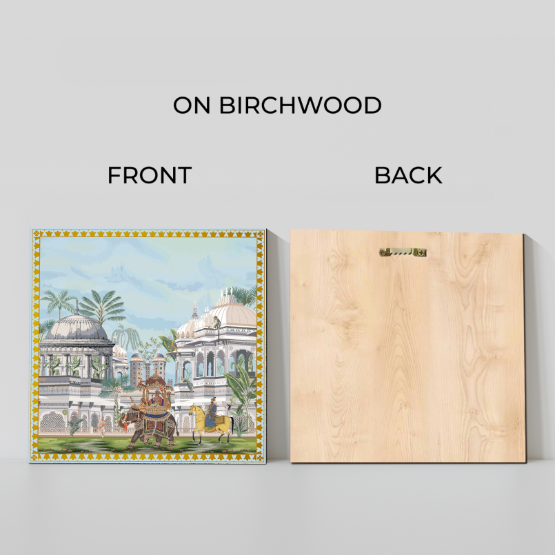 Mughal Empire Luxury Wood Print Wall Art