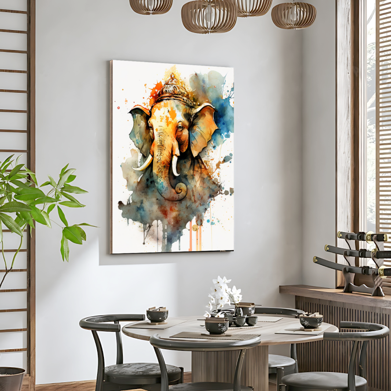 Ganesh Idol Wood Print Wall Art