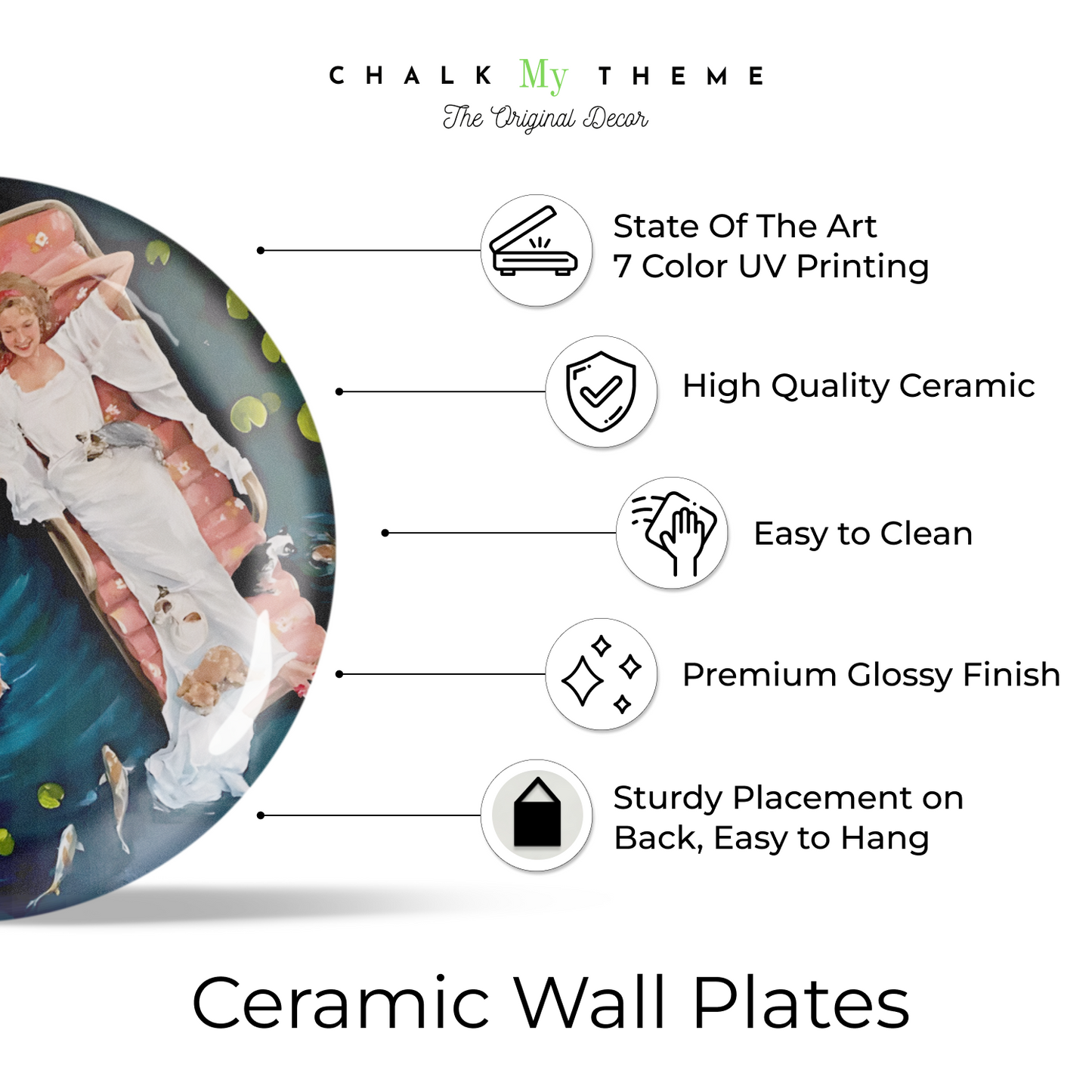 The Water Garden Wall Plate Home Décor