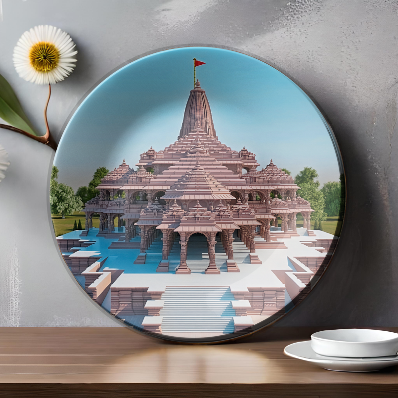 Religious art ceramic wall hanging plates