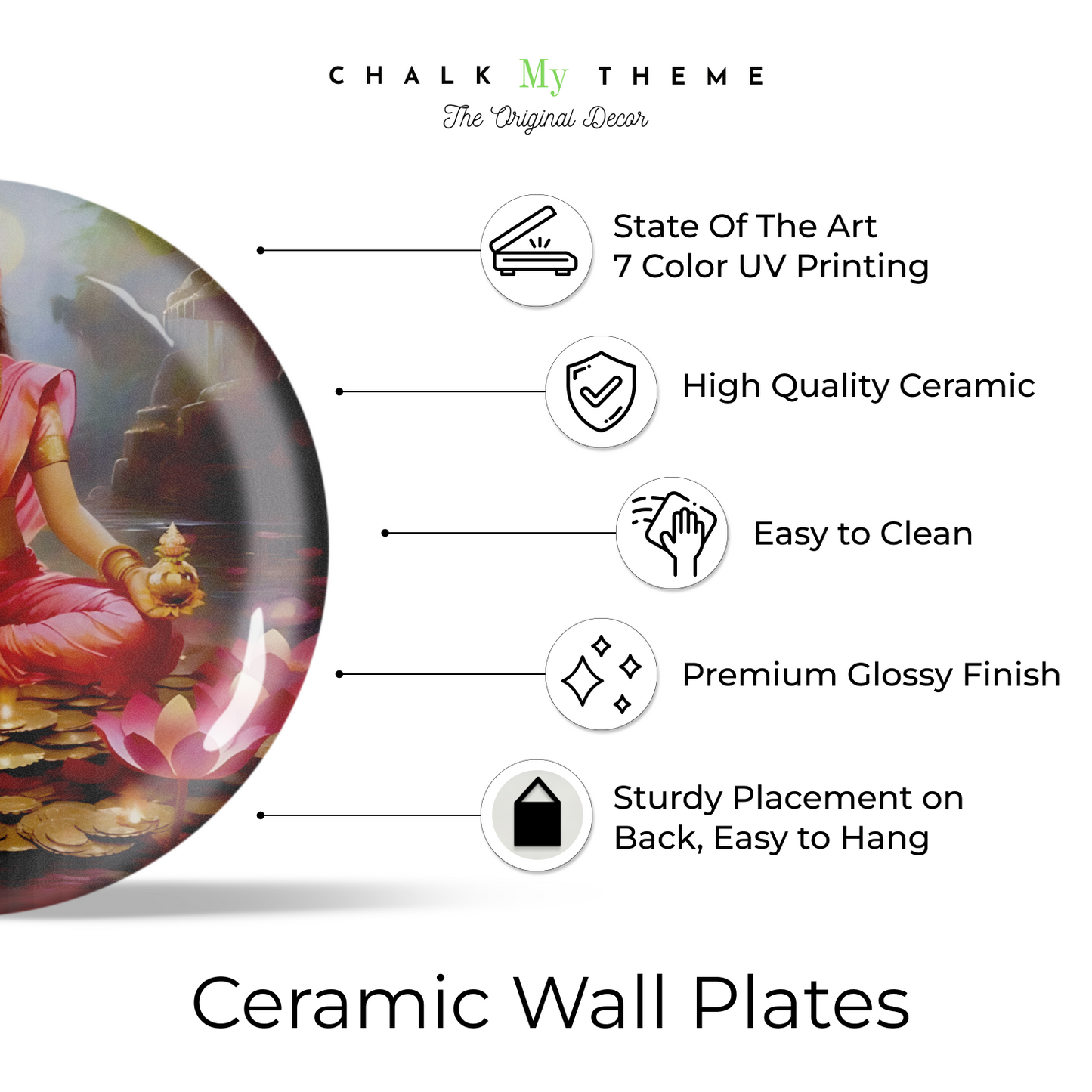 Maa Laxmi ji traditional wall décor plates