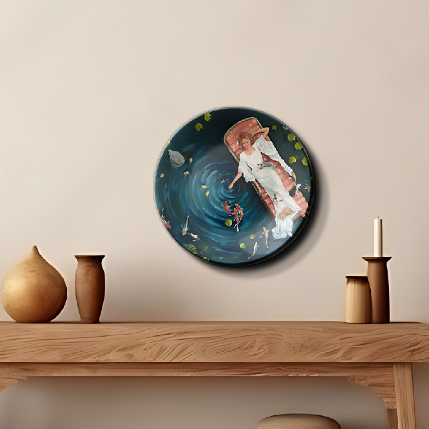 The Water Garden Wall Plate Home Décor