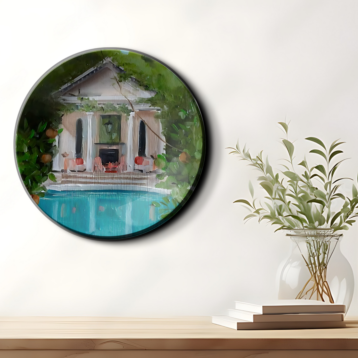 Pool Garden Wall Plate Home Décor