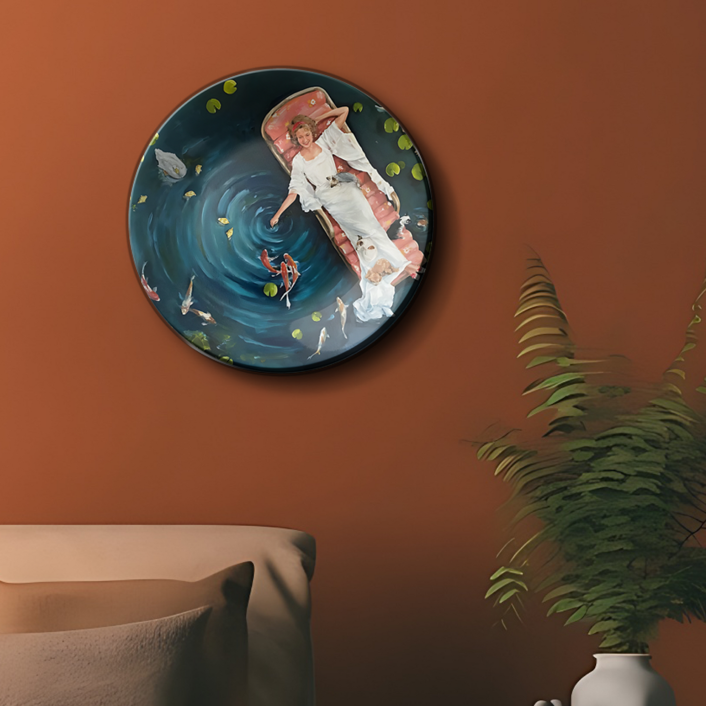 The Water Garden Wall Plate Home Décor