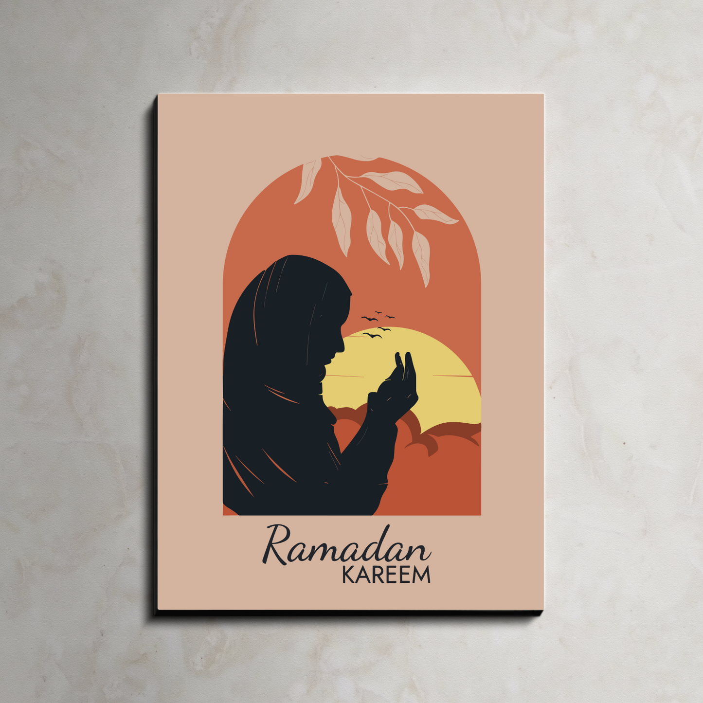 Ramadan Kareem Boho Wood Print Wall Art
