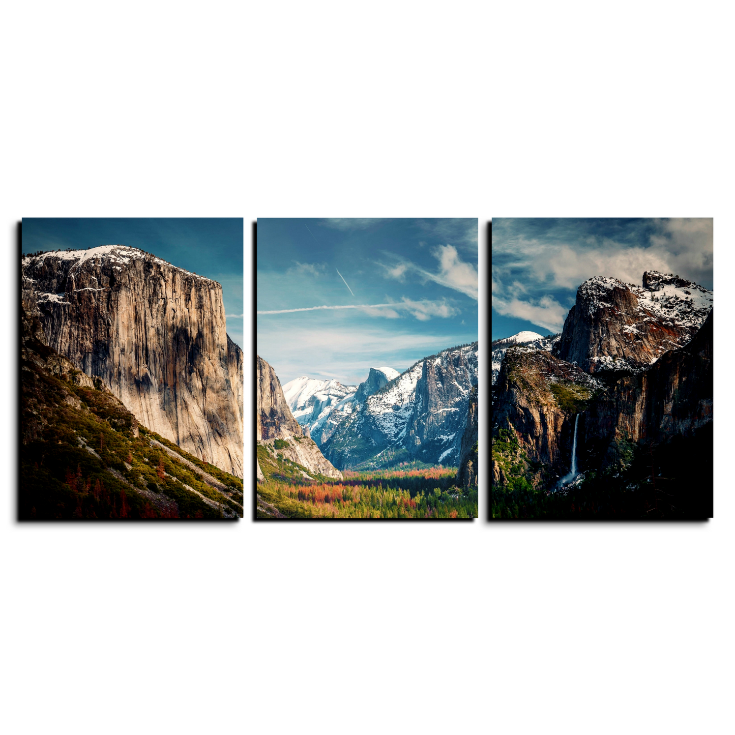 Assorted Landscape Wood Print Wall Art Set of 3