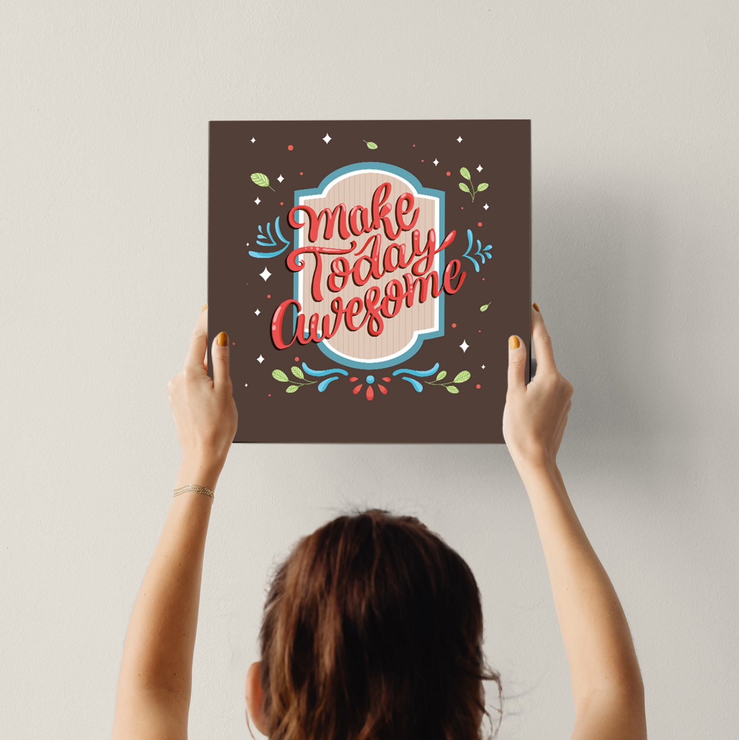 Make Today Awesome Wood Print Wall Art