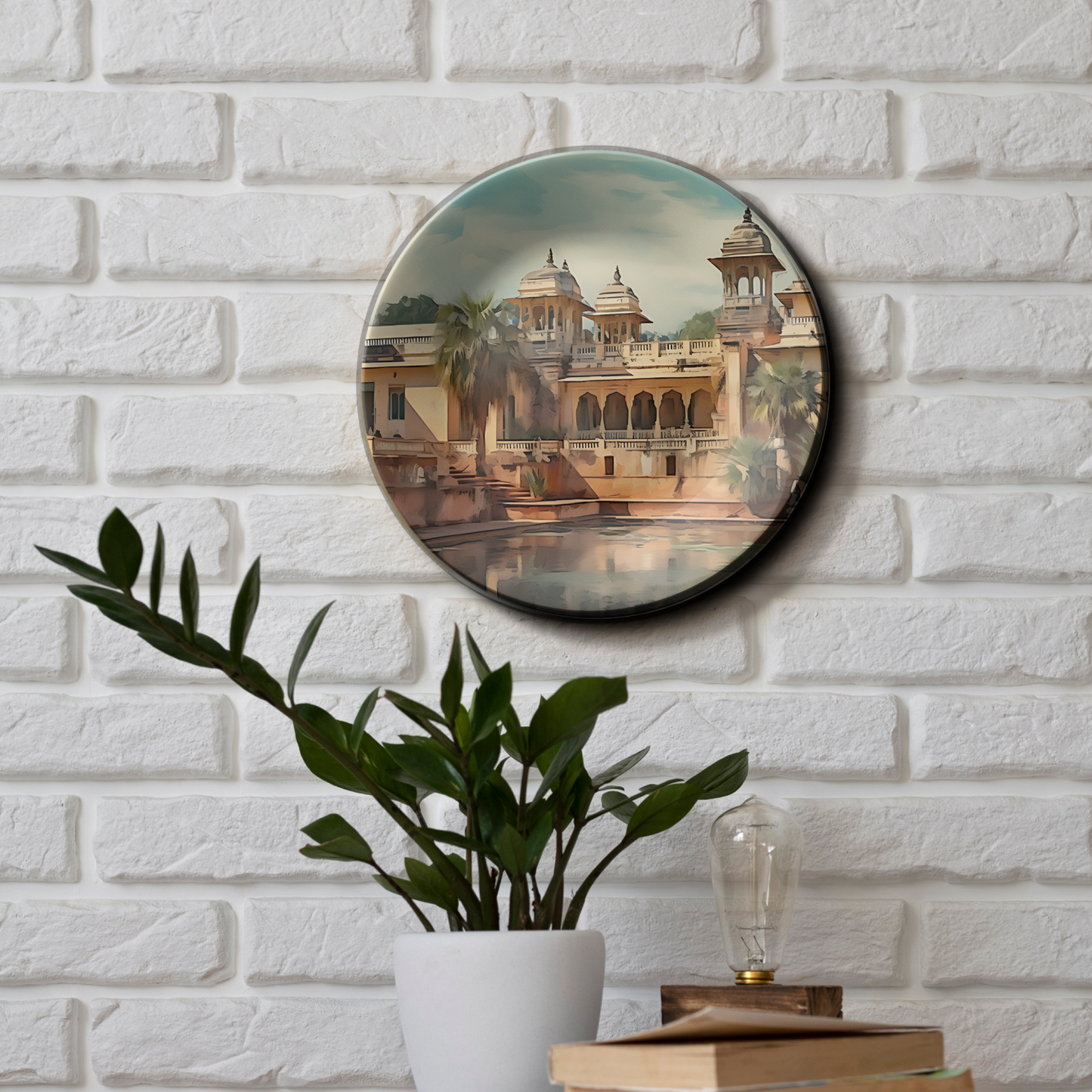 Maharaja's ceramic plate wall decor
