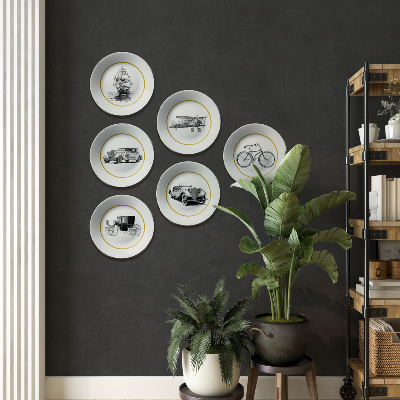 Vintage-inspired Wall Décor with Transport Themes wall plates